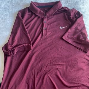 Nike Dry Fit Polo 2xl xxl Maroon
